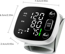 Load image into Gallery viewer, Voice Broadcast Wrist BP Monitor with 240 Readings - Rechargeable &amp; Easy to Use