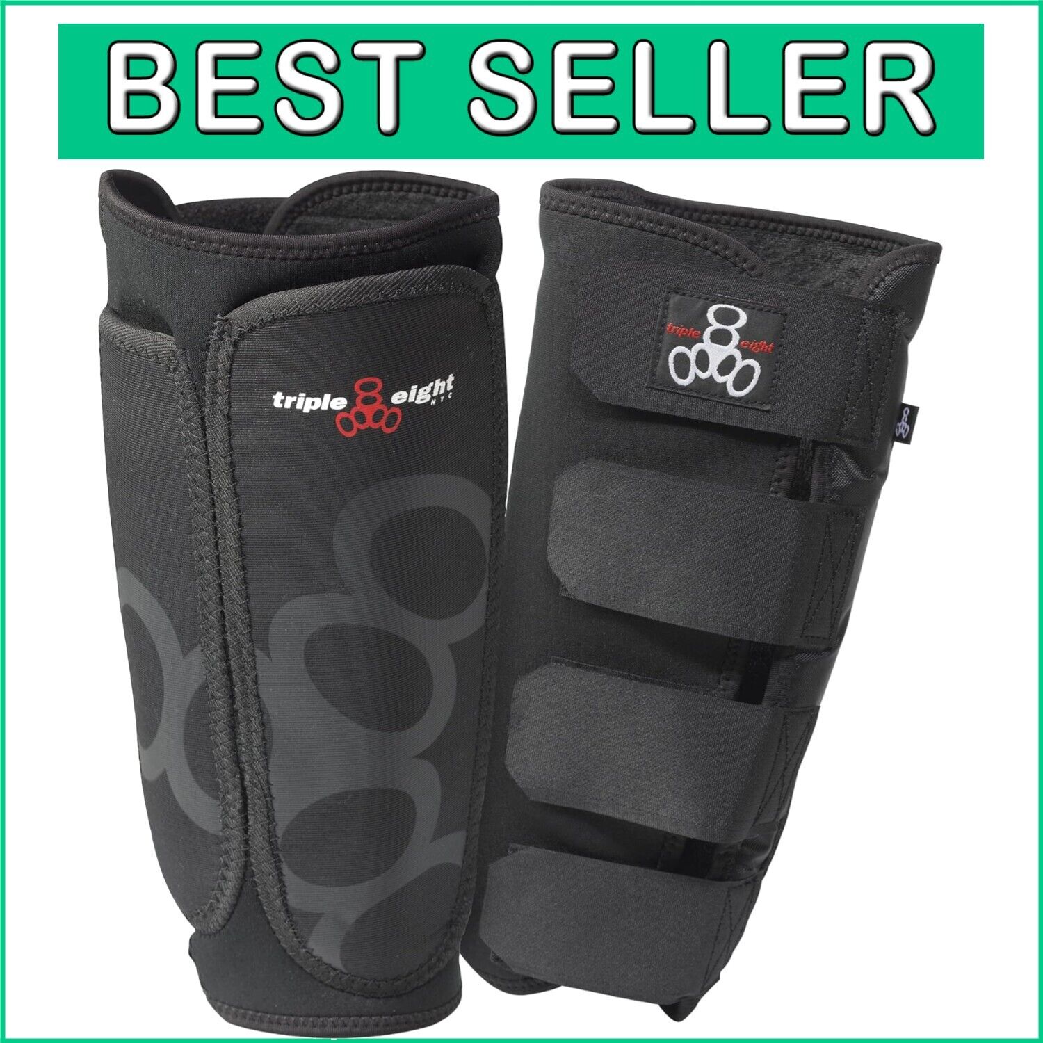 Small Black ExoSkin Shin & Whip Guard - Ultimate Protection for BMX Riders