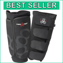 Load image into Gallery viewer, Small Black ExoSkin Shin &amp; Whip Guard - Ultimate Protection for BMX Riders