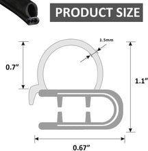 Load image into Gallery viewer, Flexible 50FT Car Door Trim Seal Gasket - Noise &amp; Dust Protection for Vehicles