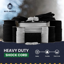 Load image into Gallery viewer, Durable Polypropylene Bungee Shock Cord 1/8" x 500ft - Marine Grade Elastic Rope