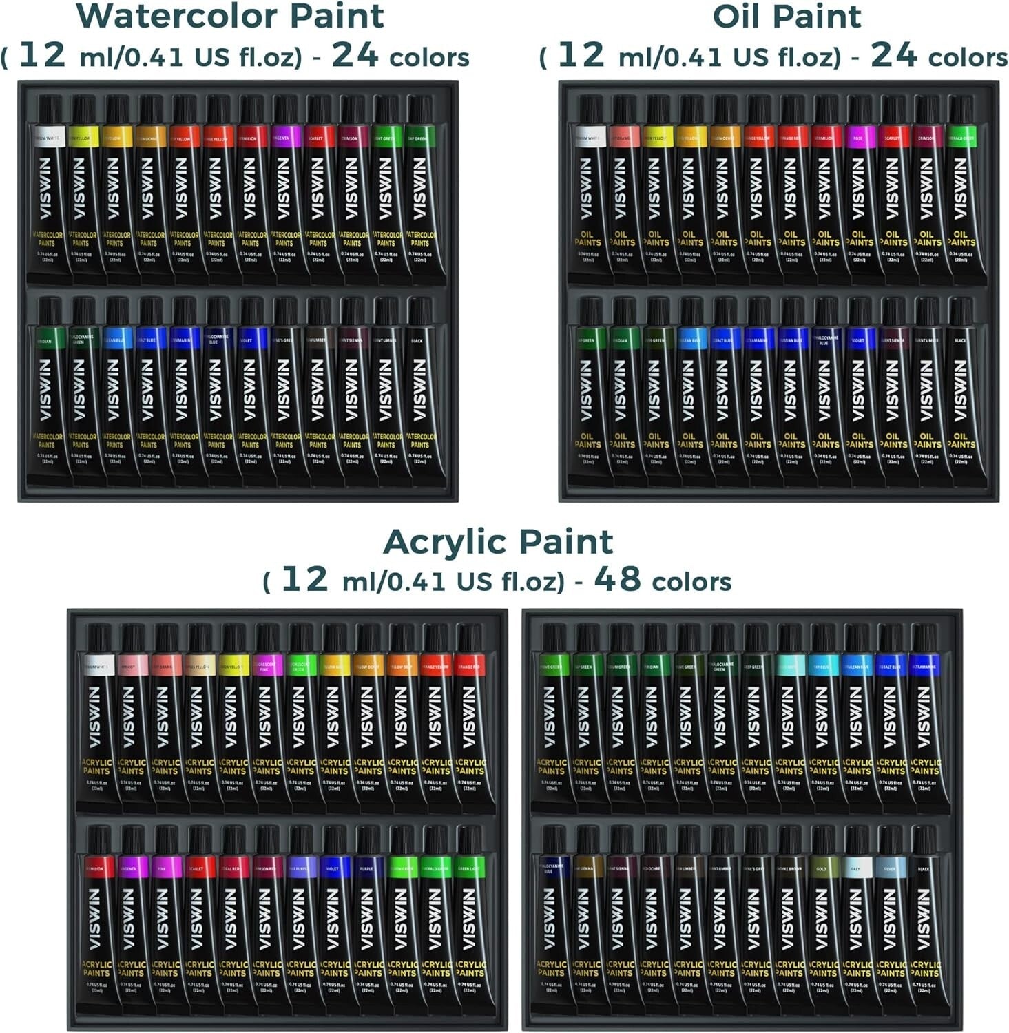 Ultimate 147-Piece Painting Kit with French Easel and 30 Brushes for Creatives