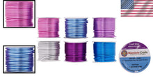 Load image into Gallery viewer, Vibrant 12 Gauge Aluminum Wire Set - Perfect for Jewelry Making &amp; Floral Crafts