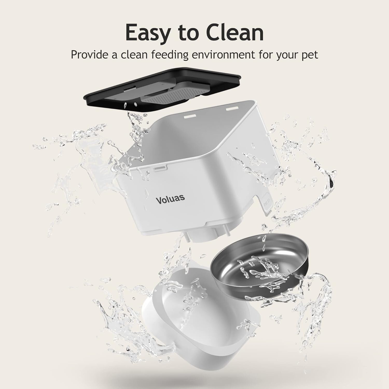 Automatic Pet Feeder - 4L Capacity with Timed Meals and Voice Call Function