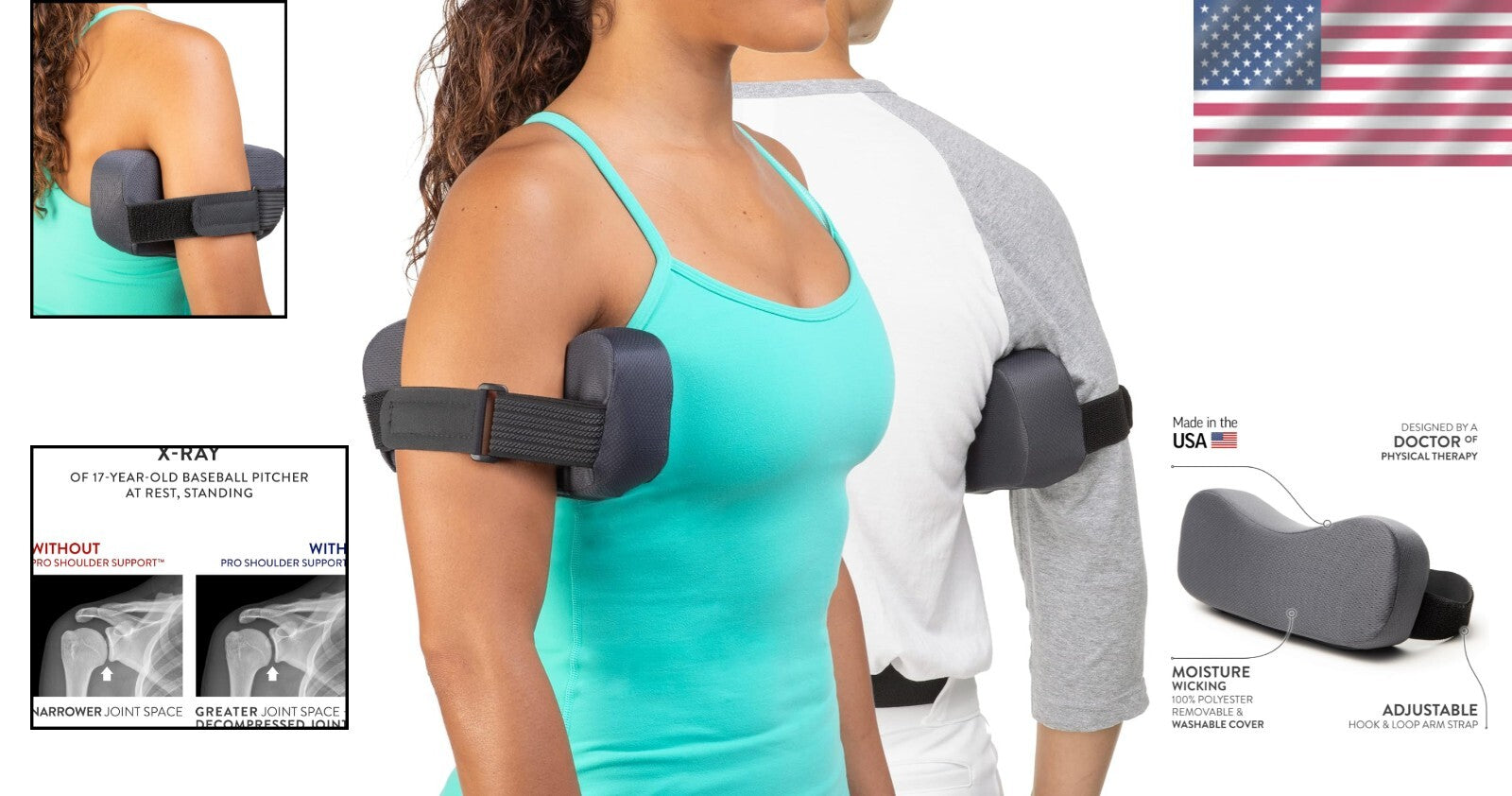 Comfortable Shoulder Support for Post-Surgery Recovery – Ideal for Active Adults
