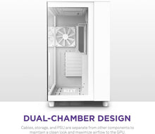 Load image into Gallery viewer, Elegant H9 Flow Mid-Tower PC Case with 360mm Radiator Support &amp; Cable Management
