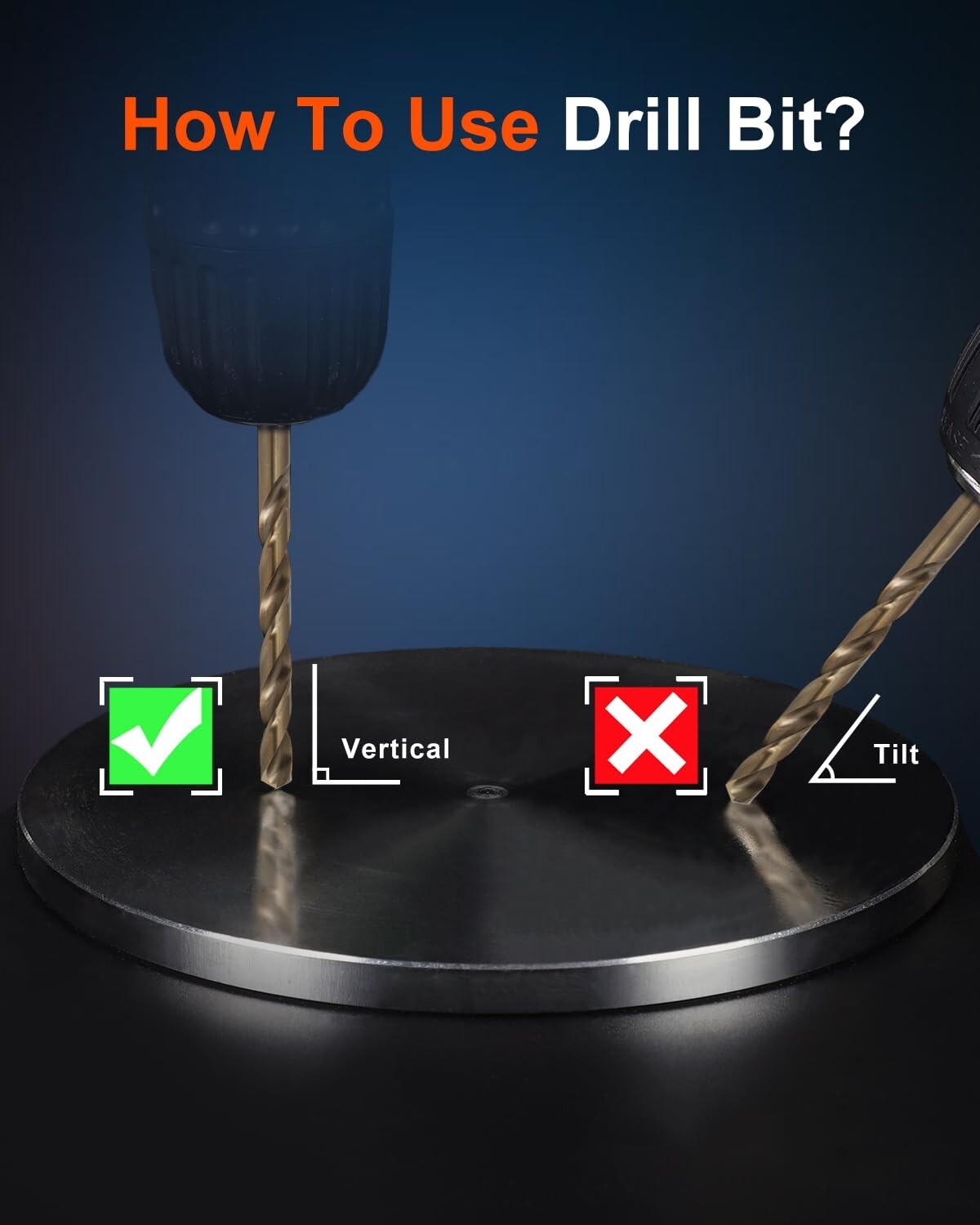 135° Split Point Cobalt Drill Bit Set - 115 Pcs, Ideal for Hardened Materials