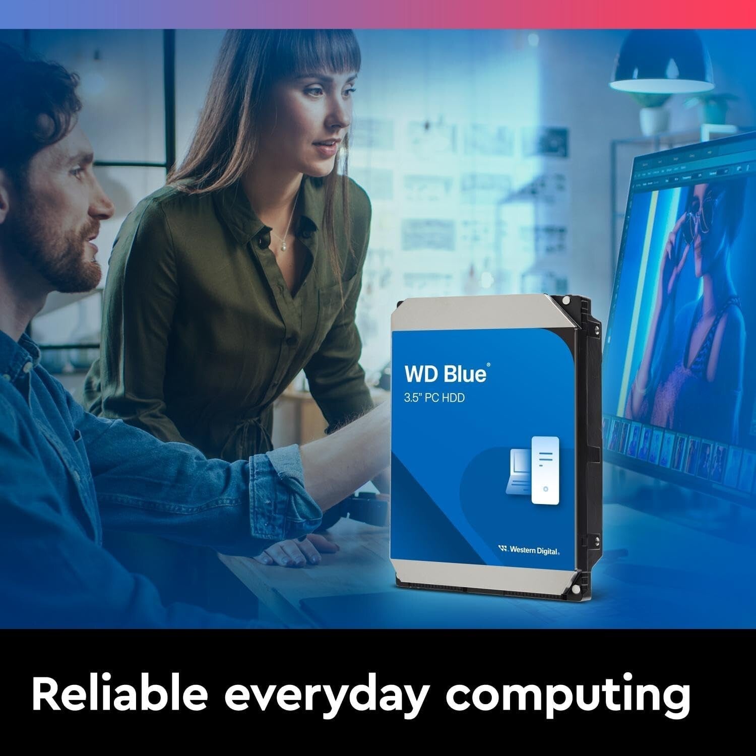 Dependable 1TB WD Blue Hybrid Drive – SATA 6 Gb/s, Perfect for Everyday Use