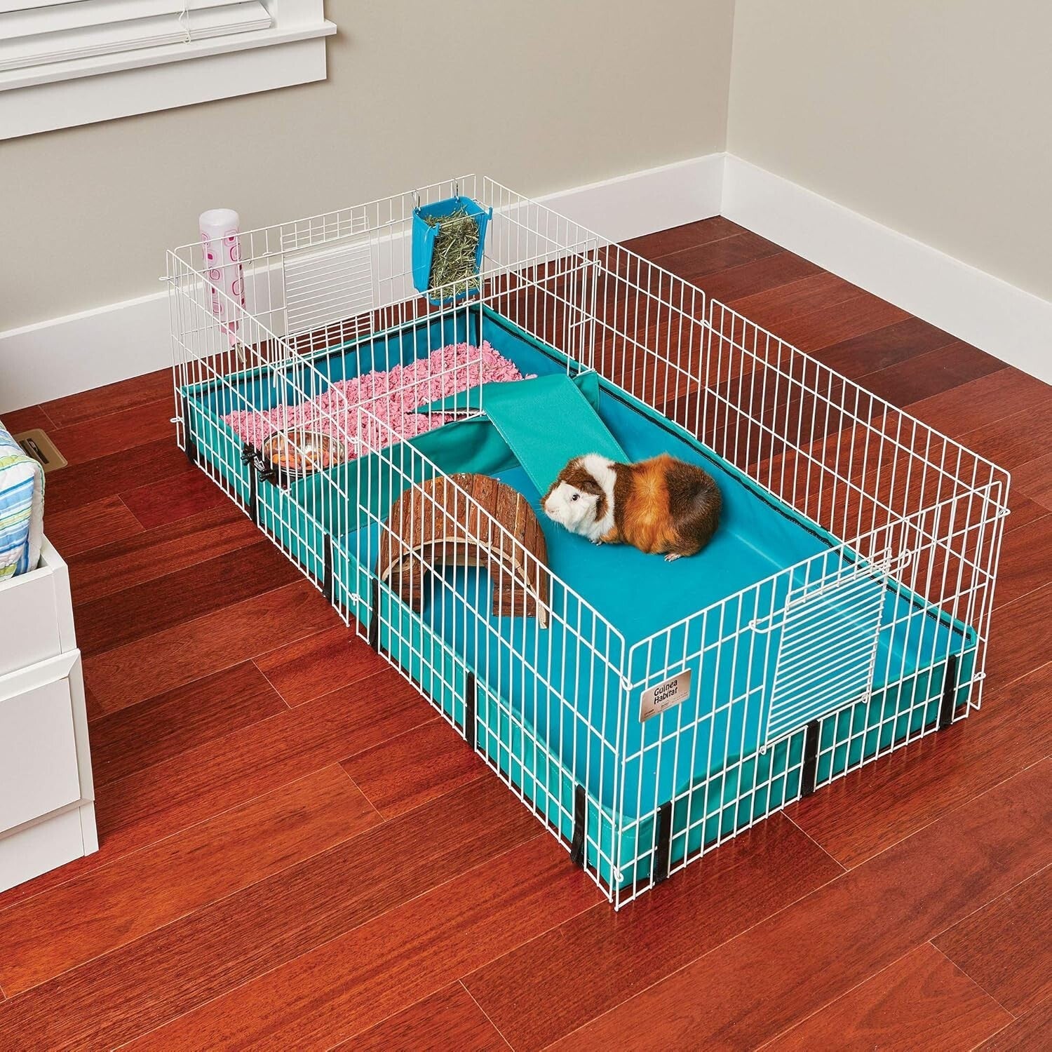 Durable & Washable Guinea Pig Cage – Fast No-Tool Assembly, 3-Pet Fit