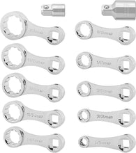 Load image into Gallery viewer, Durable Chrome Molybdenum 12-Point Torque Adapter Set - 12 Pieces with Storage