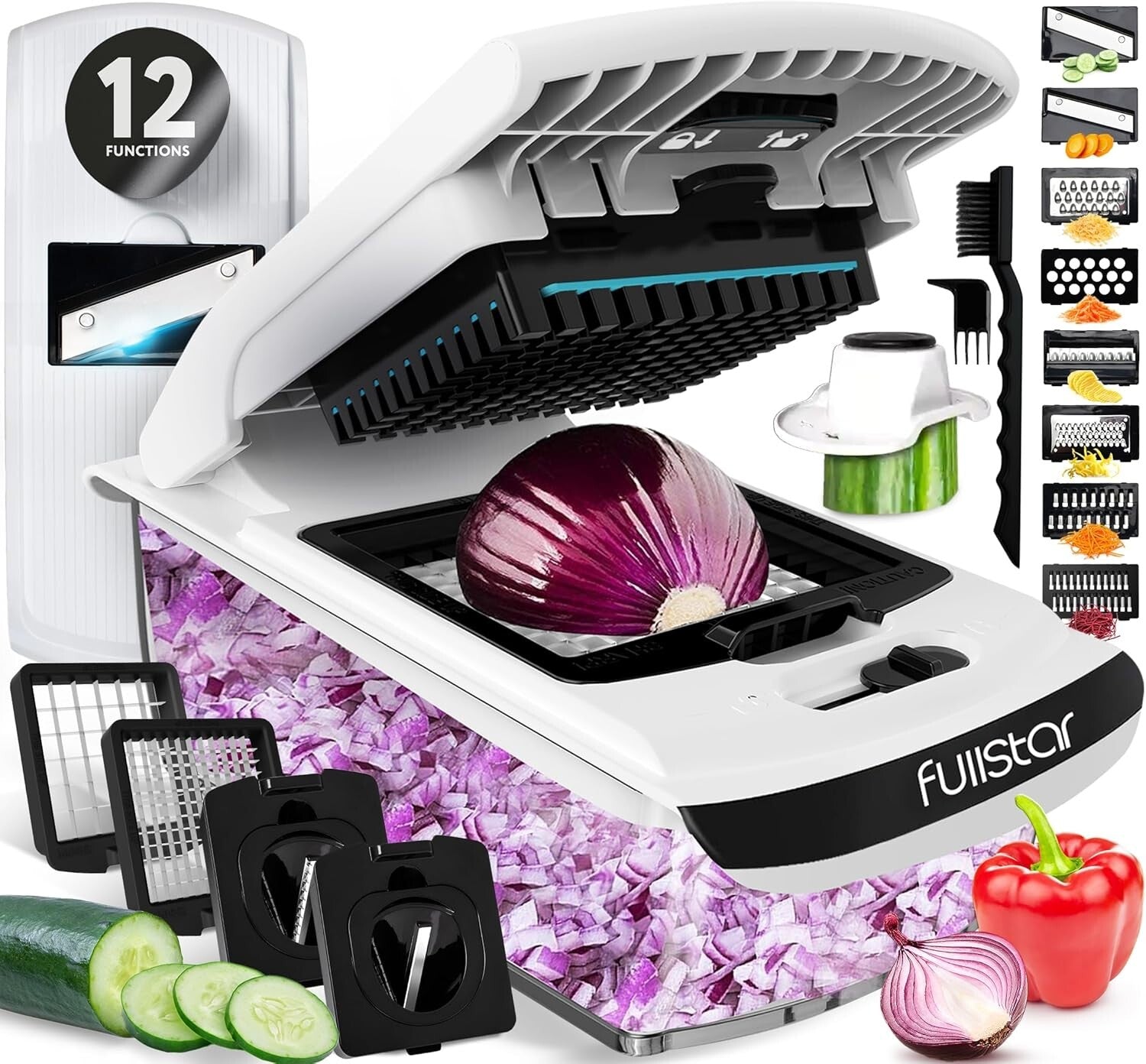 12-in-1 Vegetable Chopper & Mandoline Slicer - Effortless Meal Prep Enhancer