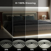 Load image into Gallery viewer, App Controlled COB LED Strip Light - 32.8ft Dimmable &amp; Music Sync Functionality
