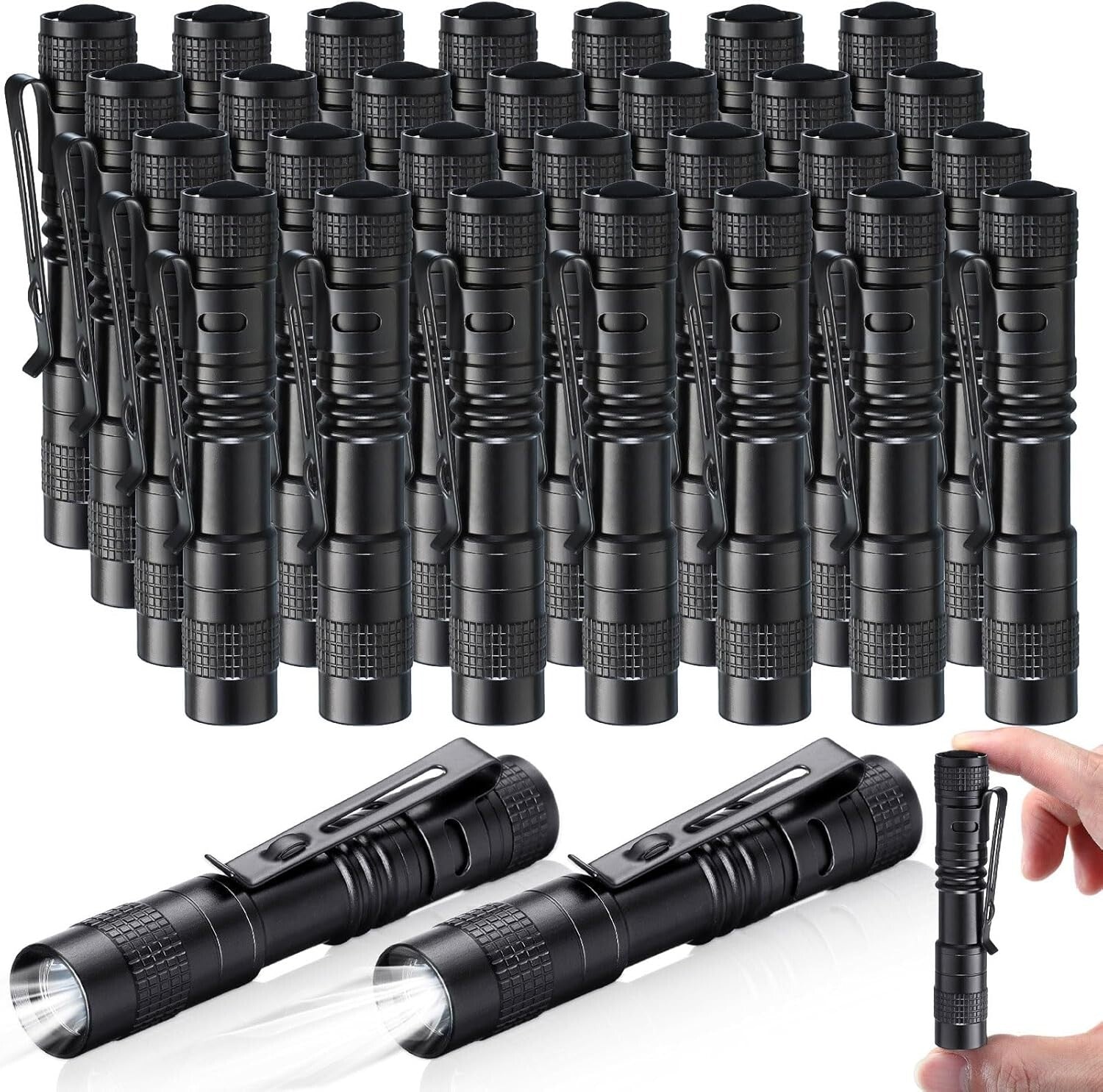30 Pcs Mini LED Flashlights - Waterproof Pocket Lights for Night Adventures