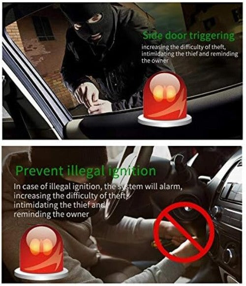 Advanced Car Security System - Keyless Entry Alarm with Engine Cut-Off Relay