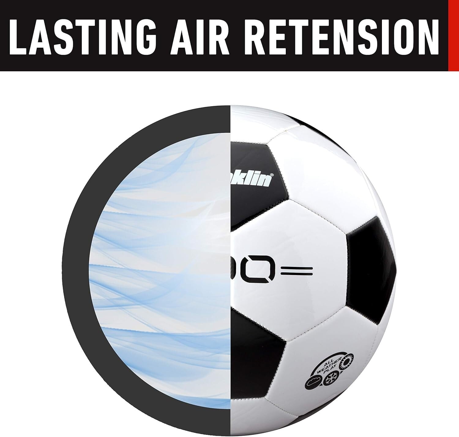 Durable Black & White Soccer Balls - Soft Cover in Sizes 3, 4, 5 - Pump Included