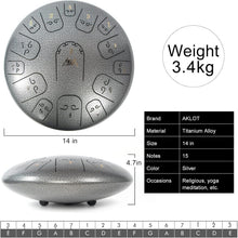 Load image into Gallery viewer, Ethereal Sound 14" Steel Tongue Drum - Perfect for Beginners and Professionals