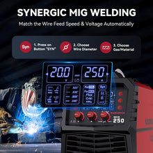 Load image into Gallery viewer, 250A 6-in-1 MIG Welder - Professional Aluminum Welding Machine with Accessories