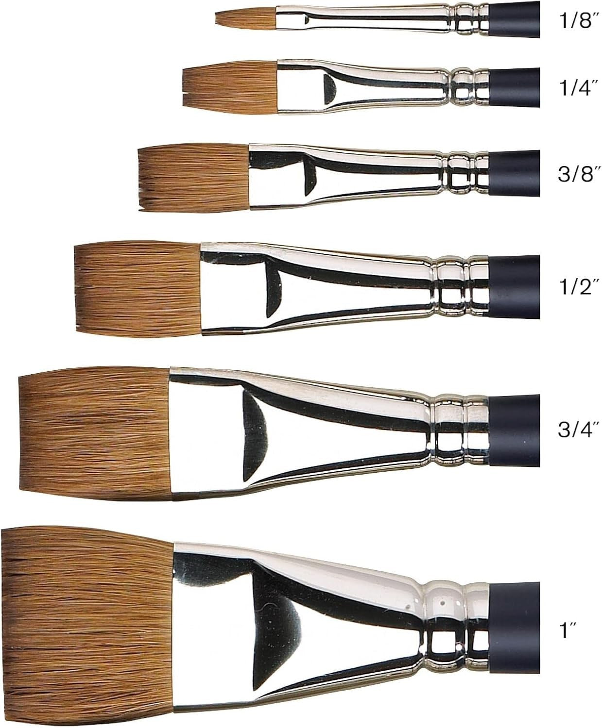 Deluxe Synthetic Sable Watercolor Brush - #8 Pointed Round for Fine Detailing