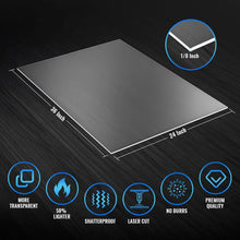 Load image into Gallery viewer, Durable 24x36" Clear Cast Acrylic Sheets - 1/8" Thick Plexiglass - 2 Pack