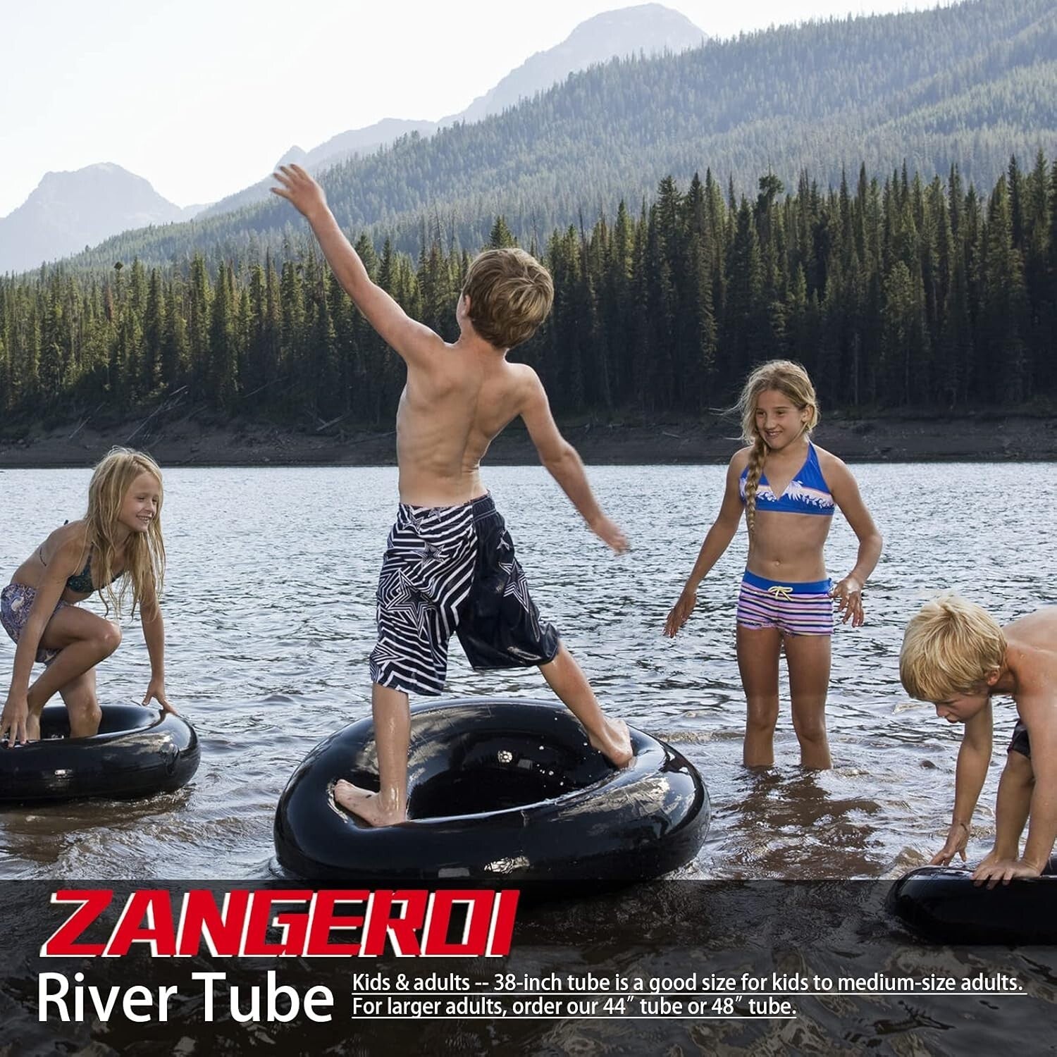 Durable 45'' Neoprene River Tube with Safety Valve for Safe Floating Fun