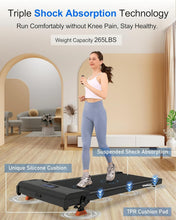 Load image into Gallery viewer, Lightweight Under Desk Treadmill with Advanced Shock Absorption - 265 lbs Max