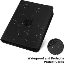Load image into Gallery viewer, Comprehensive Black Card Portfolio - 16-Pocket for Baseball, Yu-Gi-Oh &amp; More