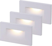 Load image into Gallery viewer, Elegant 3000K Warm White LED Step Lights, 3-Pack - Ideal for Indoor/Outdoor Use