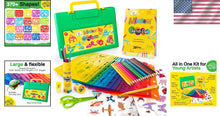 Load image into Gallery viewer, Portable Drawing Kit with Stencils: Ideal Arts &amp; Crafts for Children Ages 4-8