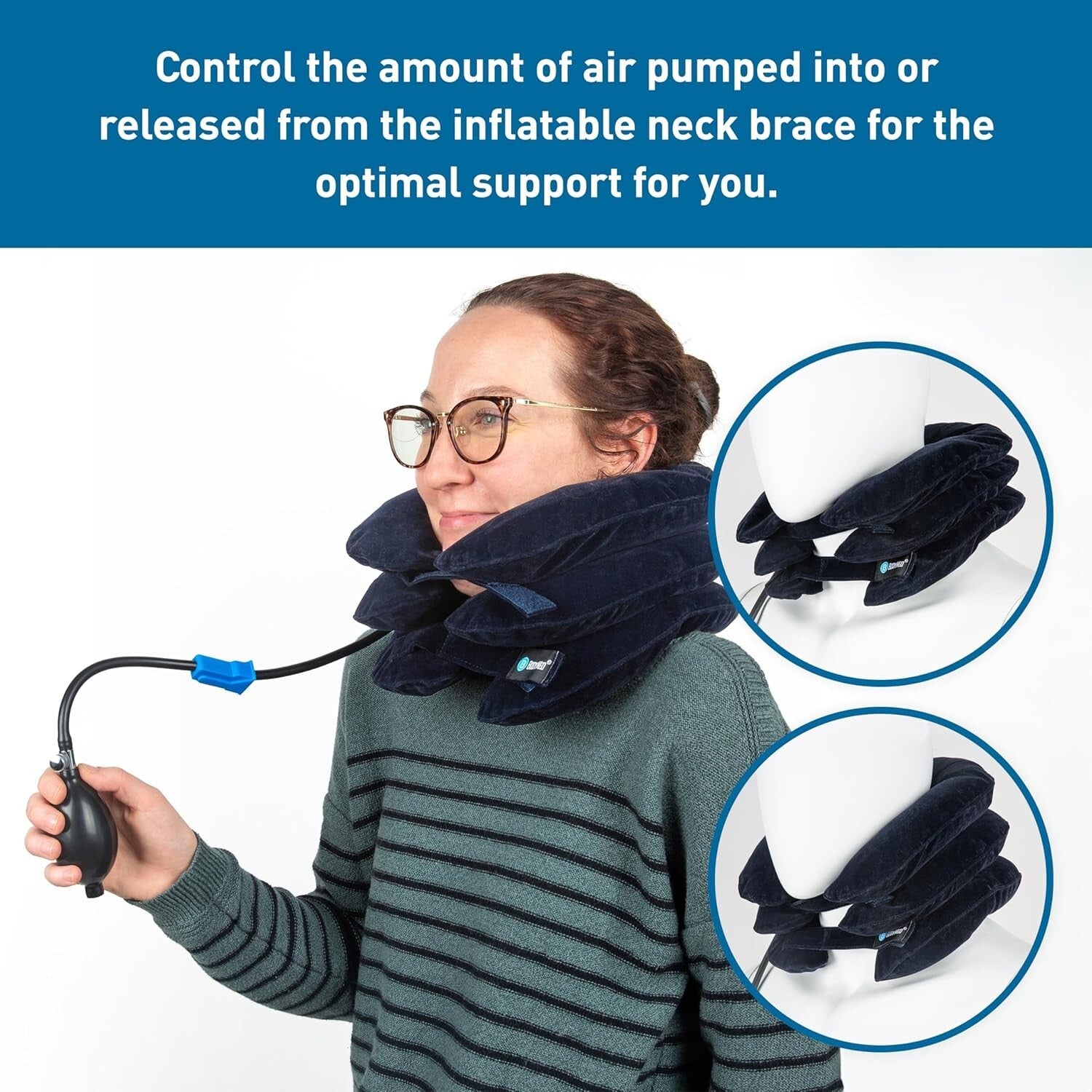 Cervical Traction Neck Support Collar - Easy-to-Use for Neck Discomfort Relief