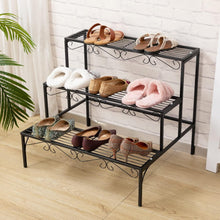 Load image into Gallery viewer, Stylish 3 Tier Plant Stand with Rust-Resistant Finish - Perfect for Home Decor