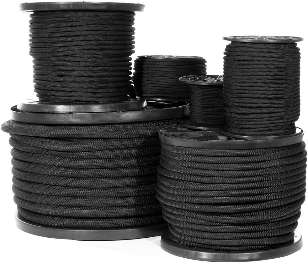 Elastic Bungee Cord - 3/8" x 50' Shock Absorbent for Camping and Crafting Needs