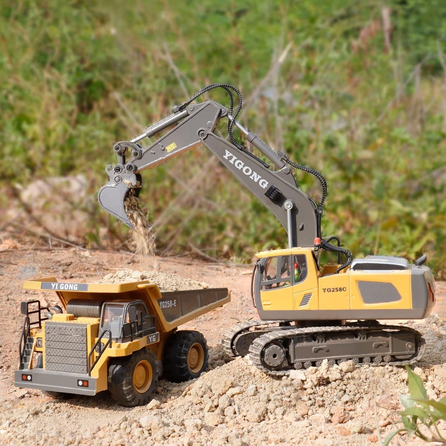 Durable Remote Control Excavator Toy for Kids - Perfect Gift for Young Builders