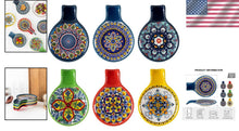 Load image into Gallery viewer, Multicolor Spoon Rest Set - Handcrafted Porcelain Utensil Holder for Cooking
