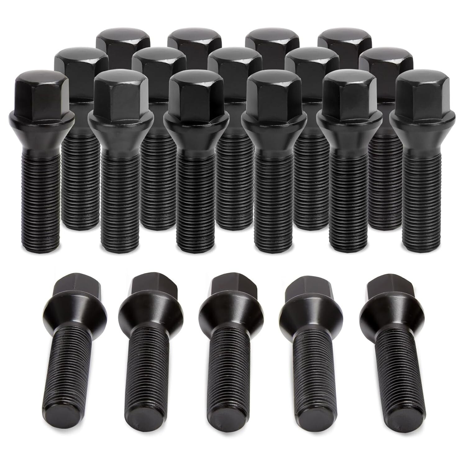 Corrosion-Resistant M14x1.25 Lug Bolts for BMW - Easy Installation, 20pcs