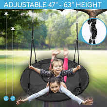 Load image into Gallery viewer, Comfortable 700 lbs Capacity Saucer Swing with Hang Kit - Ultimate Playtime