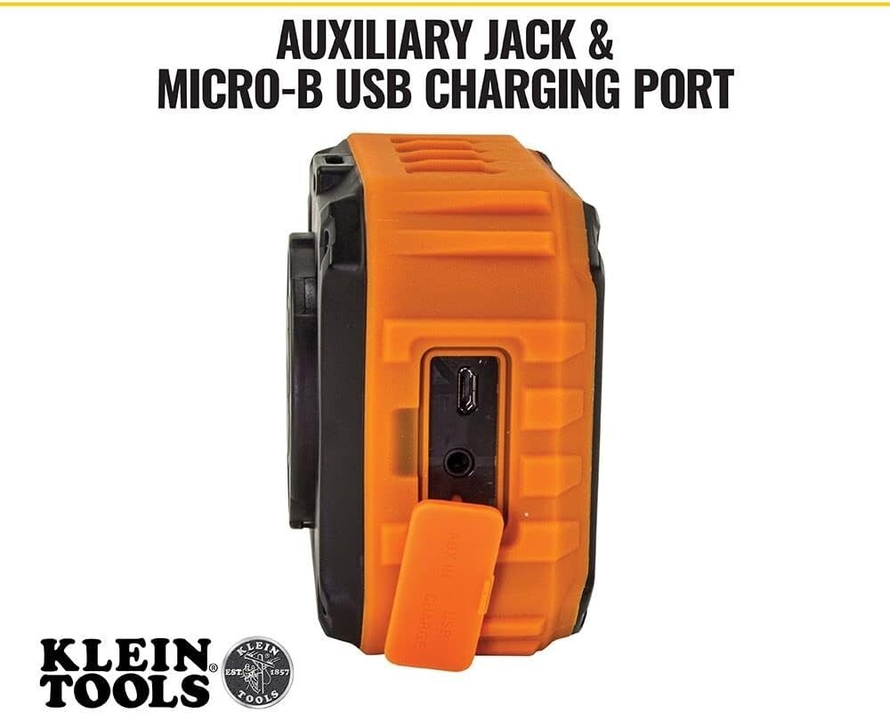 Compact Jobsite Bluetooth Speaker - Rugged, Versatile & Ideal for Professionals