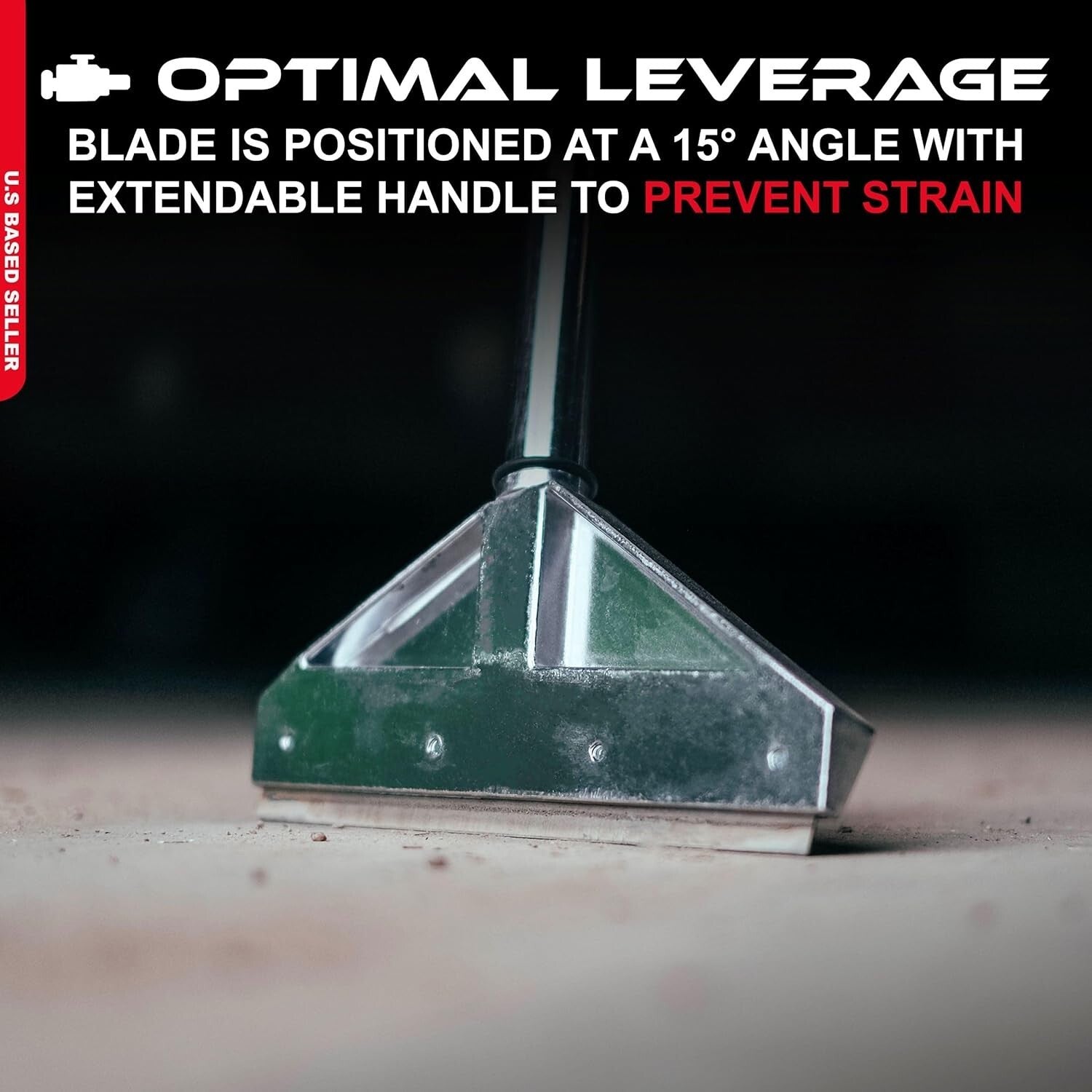 Ergonomic 8in Floor Razor Scraper with Extendable Handle – Best for Demolition