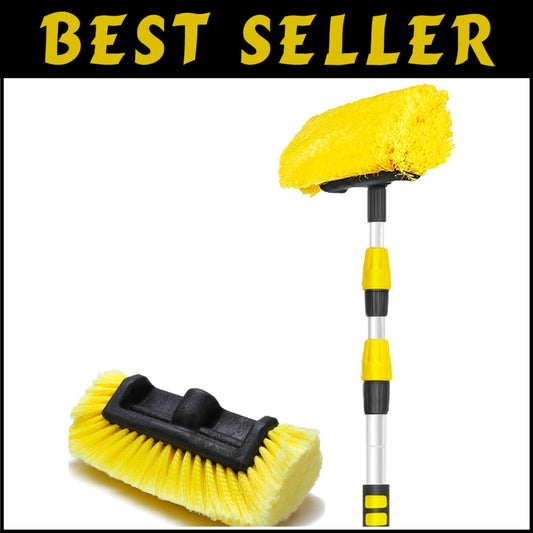 Scratch-Free Car Wash Brush with Telescoping Handle - Ideal for Homes & Vehicles