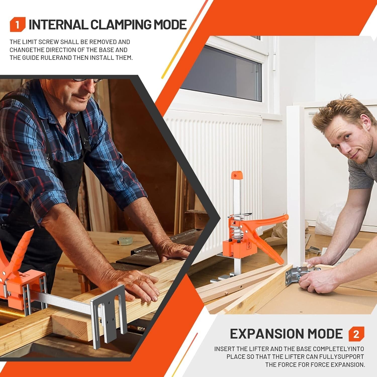 Sturdy 15" Floor Lifter Jacks for Cabinets & Wall Tile - 440 lbs Load Capacity