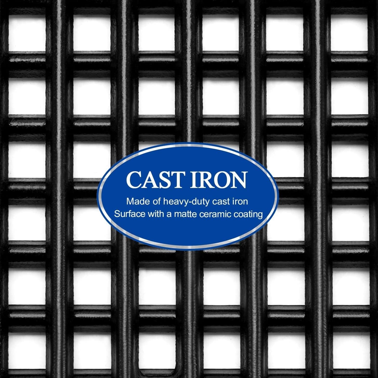 Broil King-Compatible 15" Cast Iron Grill Grates – 2 PCS for Superior Cooking