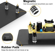 Load image into Gallery viewer, Heavy Duty Magnetic Helping Hands Soldering Station with 3X LED Magnifier