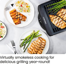 Load image into Gallery viewer, Powerful 1220W Indoor Smokeless Grill with Adjustable Settings - Year-Round BBQ