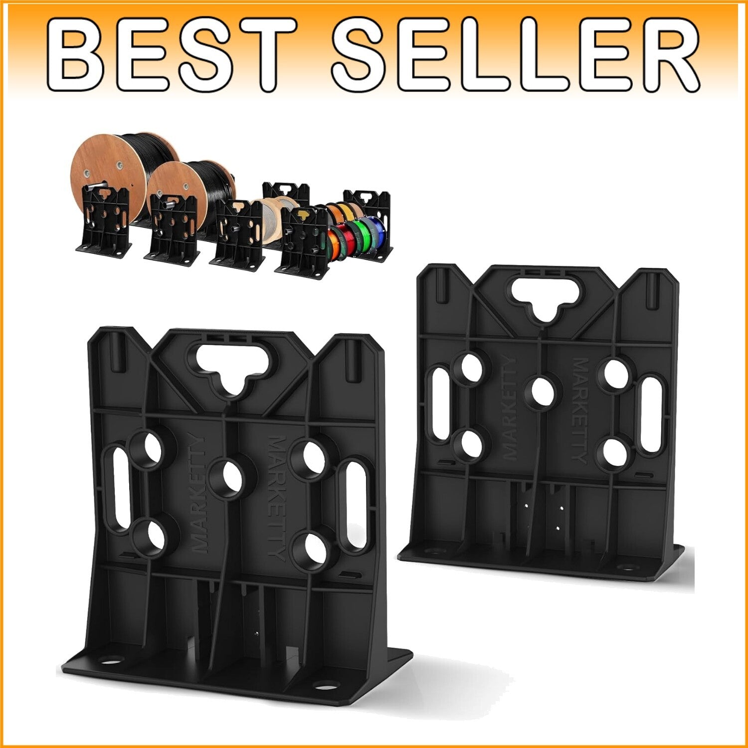 Heavy-Duty Cable Spool Rack - Supports 330 lbs, Ideal for Wire Dispensing