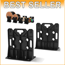 Load image into Gallery viewer, Heavy-Duty Cable Spool Rack - Supports 330 lbs, Ideal for Wire Dispensing