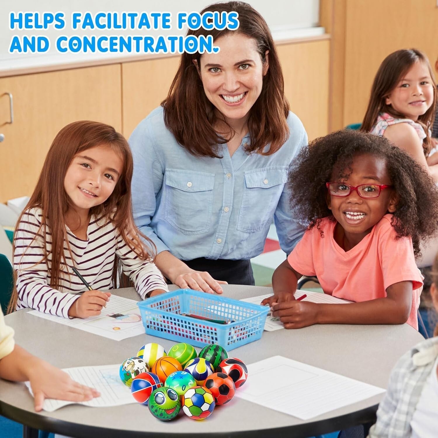 108 Pcs Colorful Mini Stress Balls - Perfect Fidget Prizes for Teens and Adults