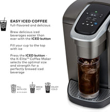 Load image into Gallery viewer, Brushed Slate Single Serve Coffee Brewer with Strong Brew &amp; Program Features