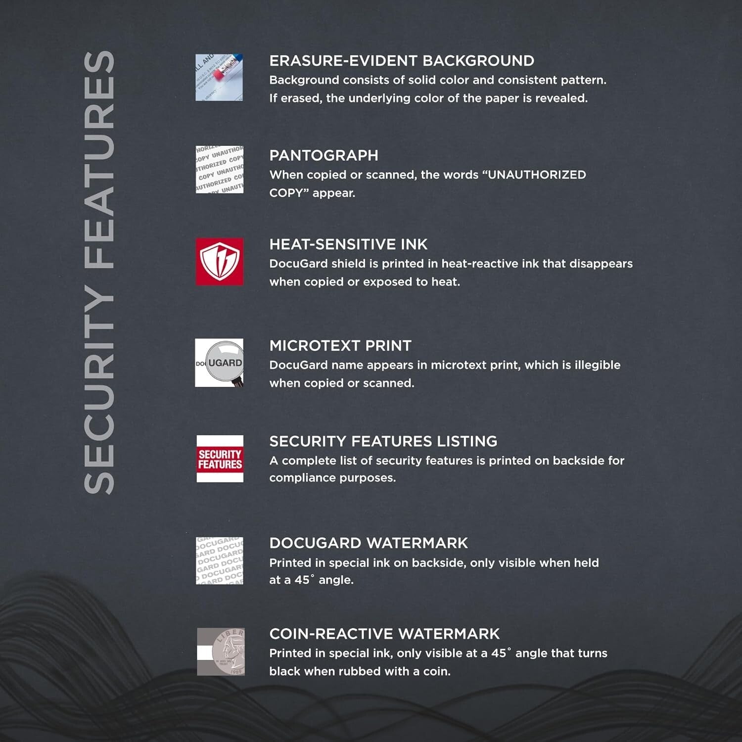 Environmentally Friendly Blue Security Paper - 500 Sheets, Perfect for Legal Use