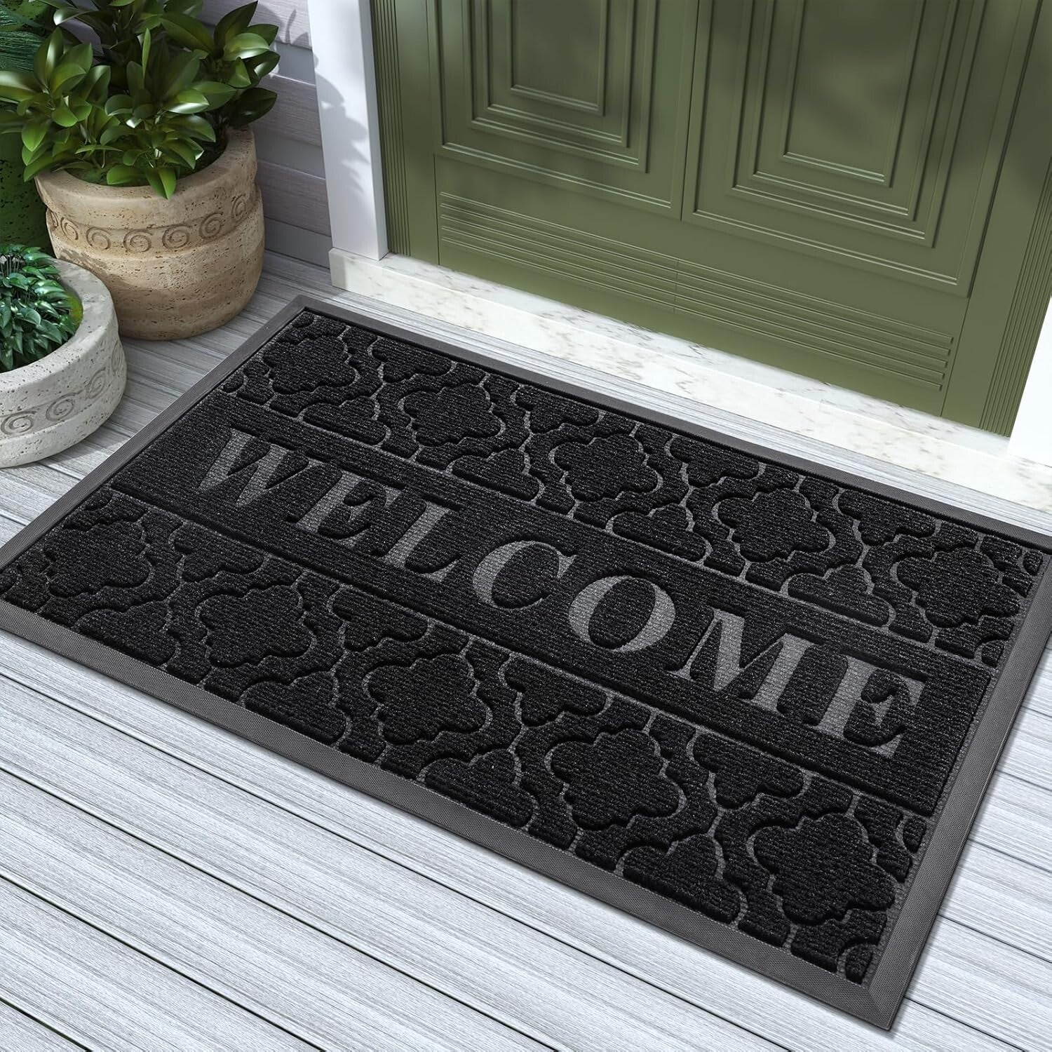 36x24 Inch Fade & Stain Resistant Doormat for High Traffic Indoor/Outdoor Areas