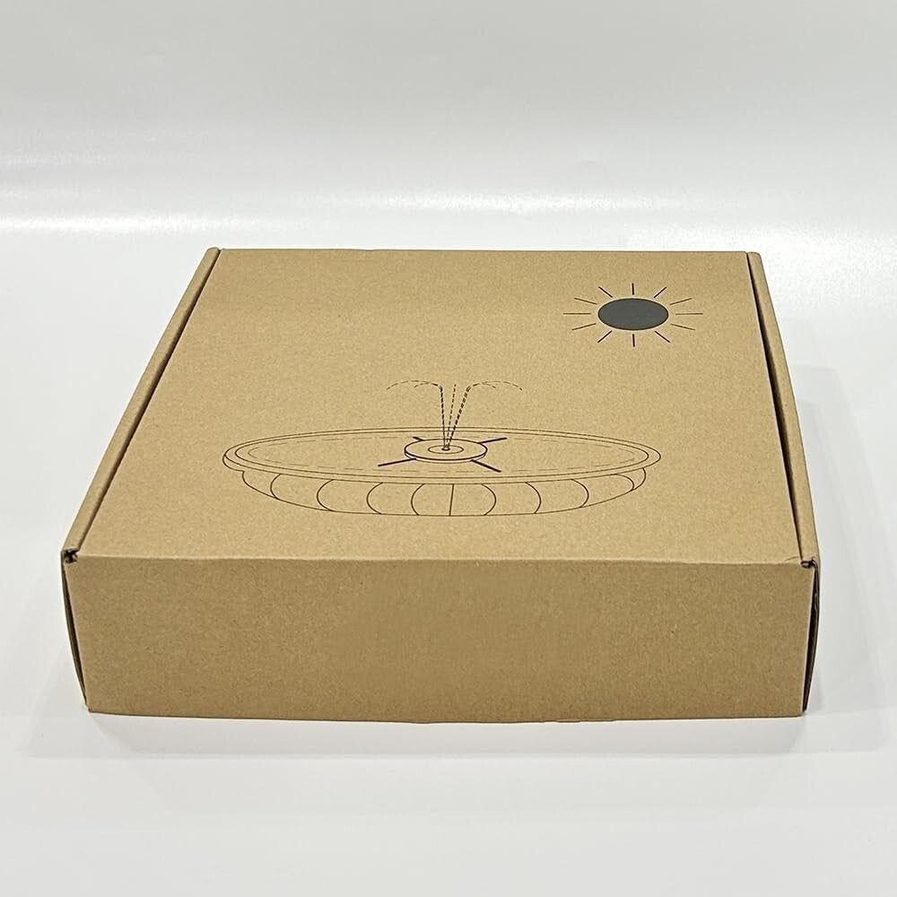 Solar-Powered Fountain with 60 Colorful LEDs, 7 Water Styles & Anti-Drift Fixers