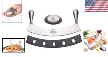 Load image into Gallery viewer, Ergonomic 12" Mezzaluna Knife &amp; Protective Cover - Ideal for Chopping &amp; Dicing